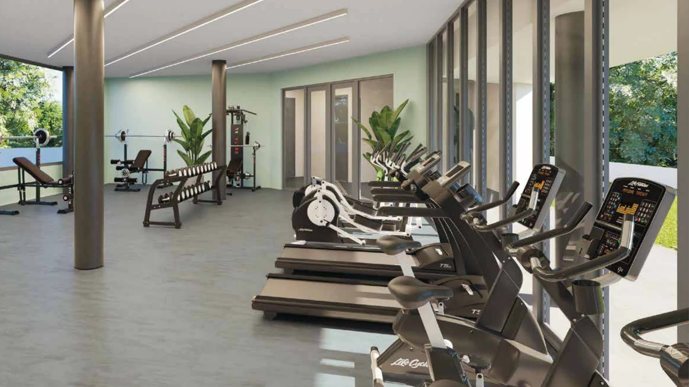 Gym at Santa Vista Clubhouse near Oceana Estepona
